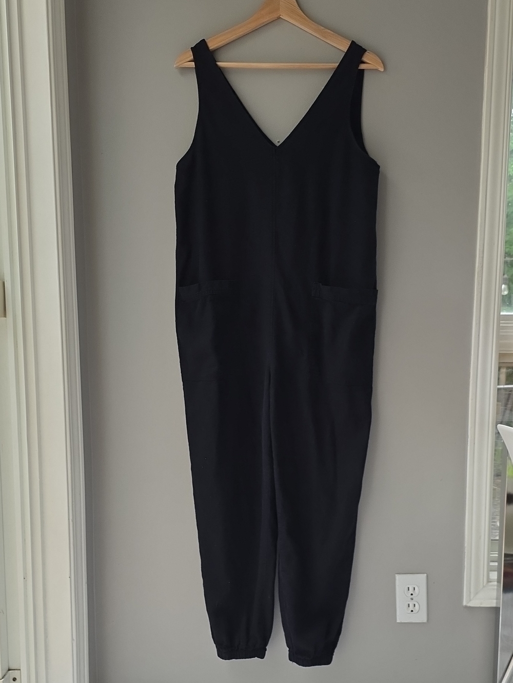 F&F Black V-Neck Sleeveless Jumpsuit
